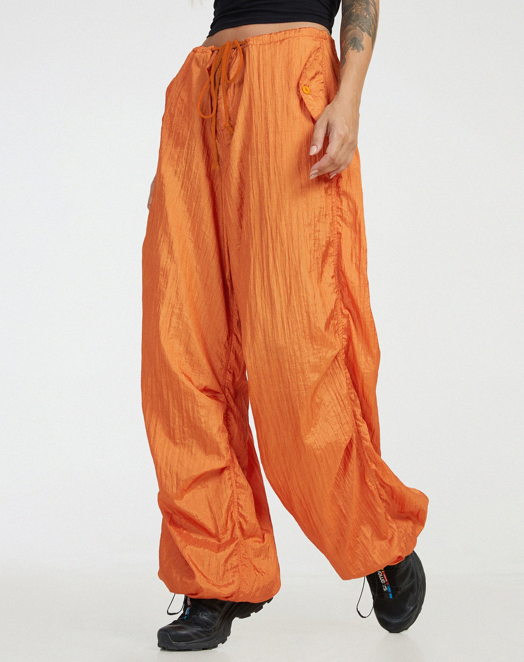 Pantaloni Chute in Parachute Pumpkin Orange