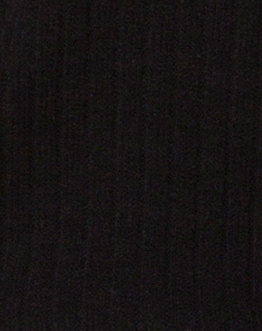 Immagine di Saray Off The Shoulder Jumper in maglia nera