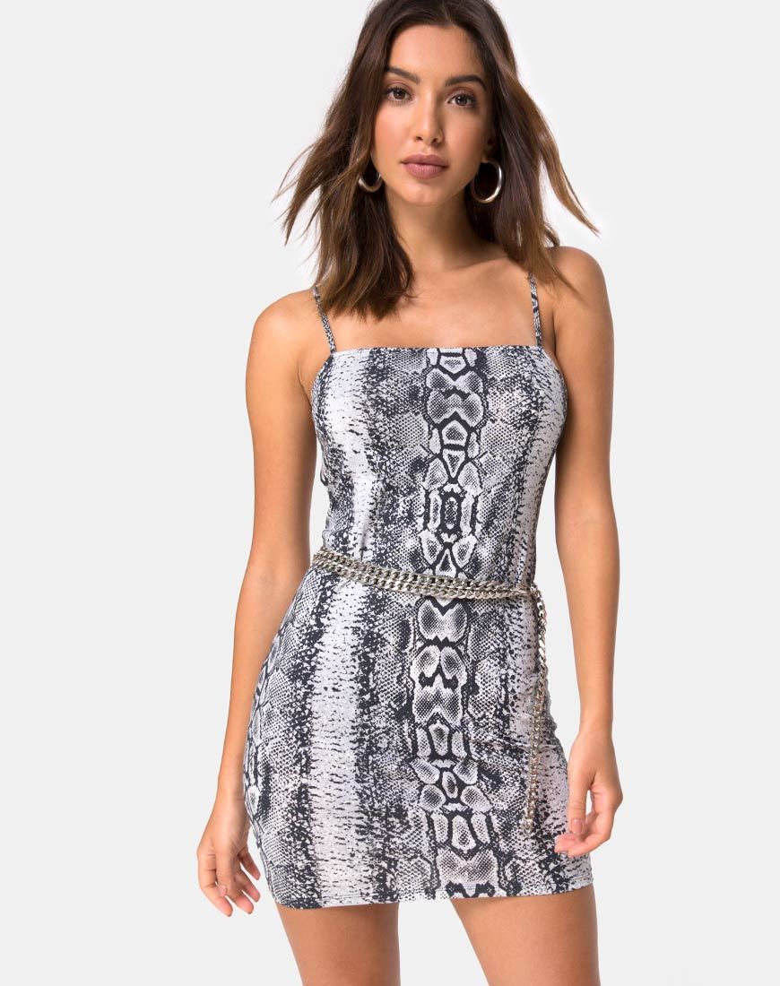 Immagine di Cinelle Bodycon Dress in Snake