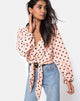Immagine di Citra Top in New Polka Nude Nero