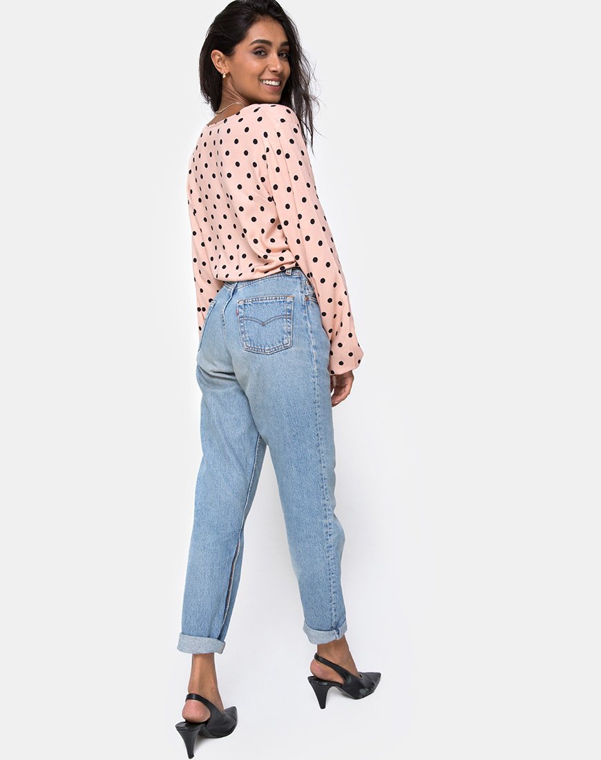 Immagine di Citra Top in New Polka Nude Nero