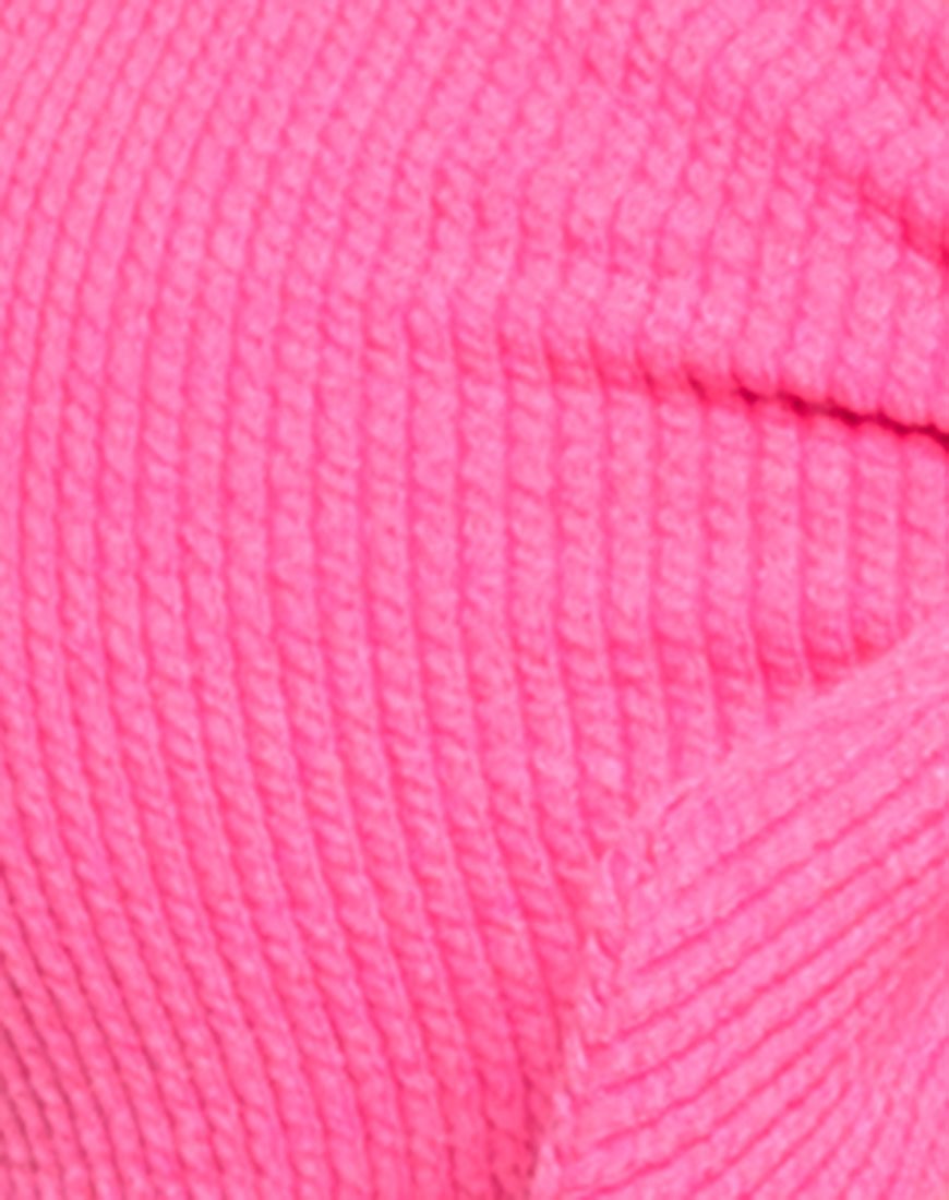 Immagine di Cleo Bikini Top in rosa tenue testurizzato