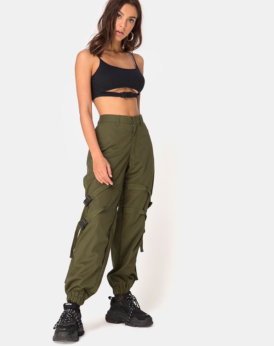 Pantaloni Clive in Khaki Drill