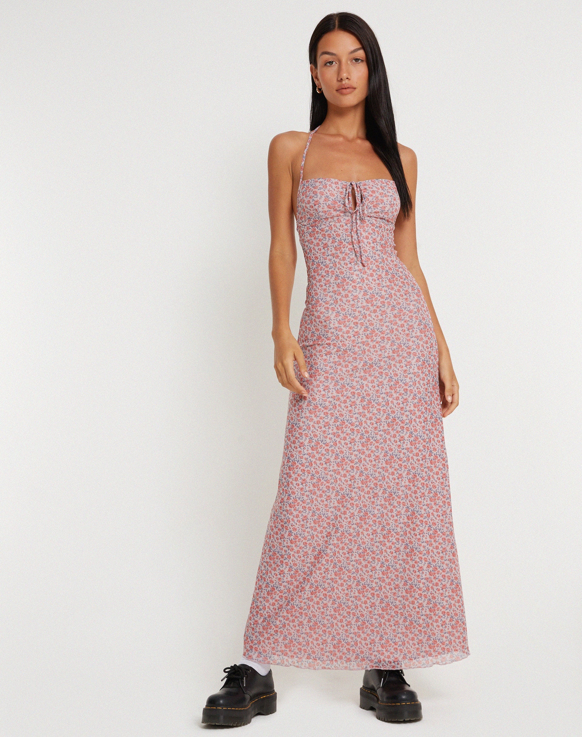 immagine di Clovita Maxi Dress in Spring Rose Dusty Pink