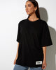 Immagine di Cocoon Tee in nero Angelo Label Embro