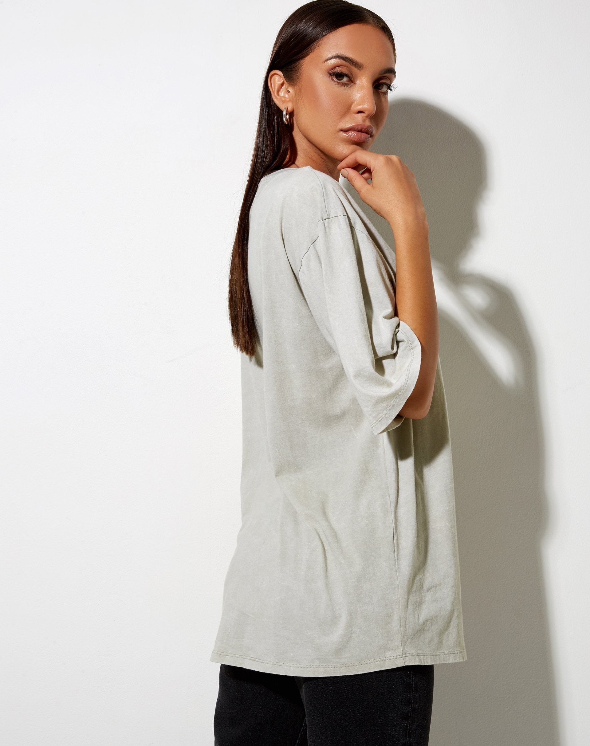 Immagine di Cocoon Tee in Ecrù Angelo Label Embro