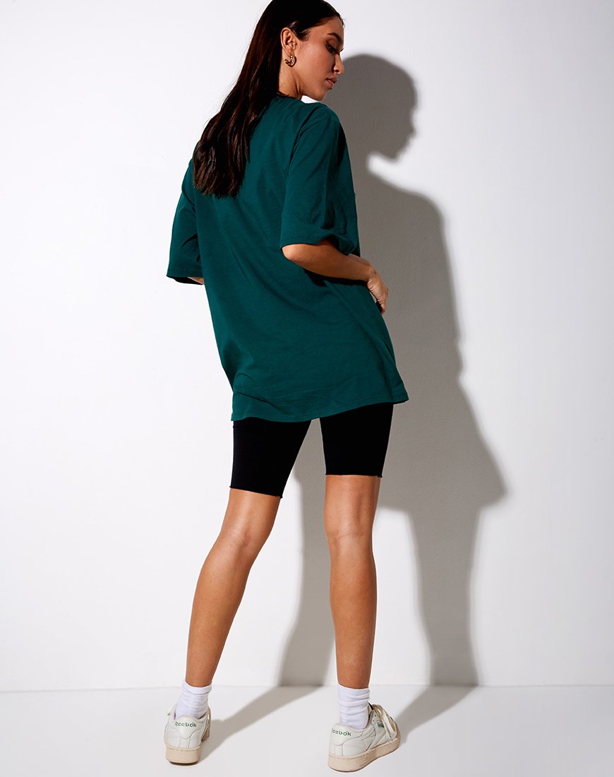 Immagine di Cocoon Tee in verde bottiglia Too Many Feelings