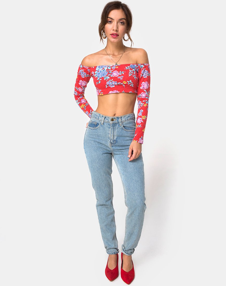 Immagine di Coga Crop Top in Vintage Fleur