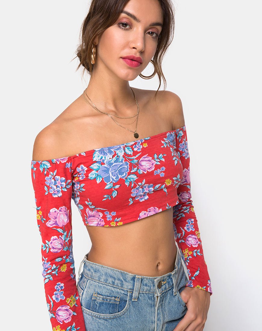 Immagine di Coga Crop Top in Vintage Fleur