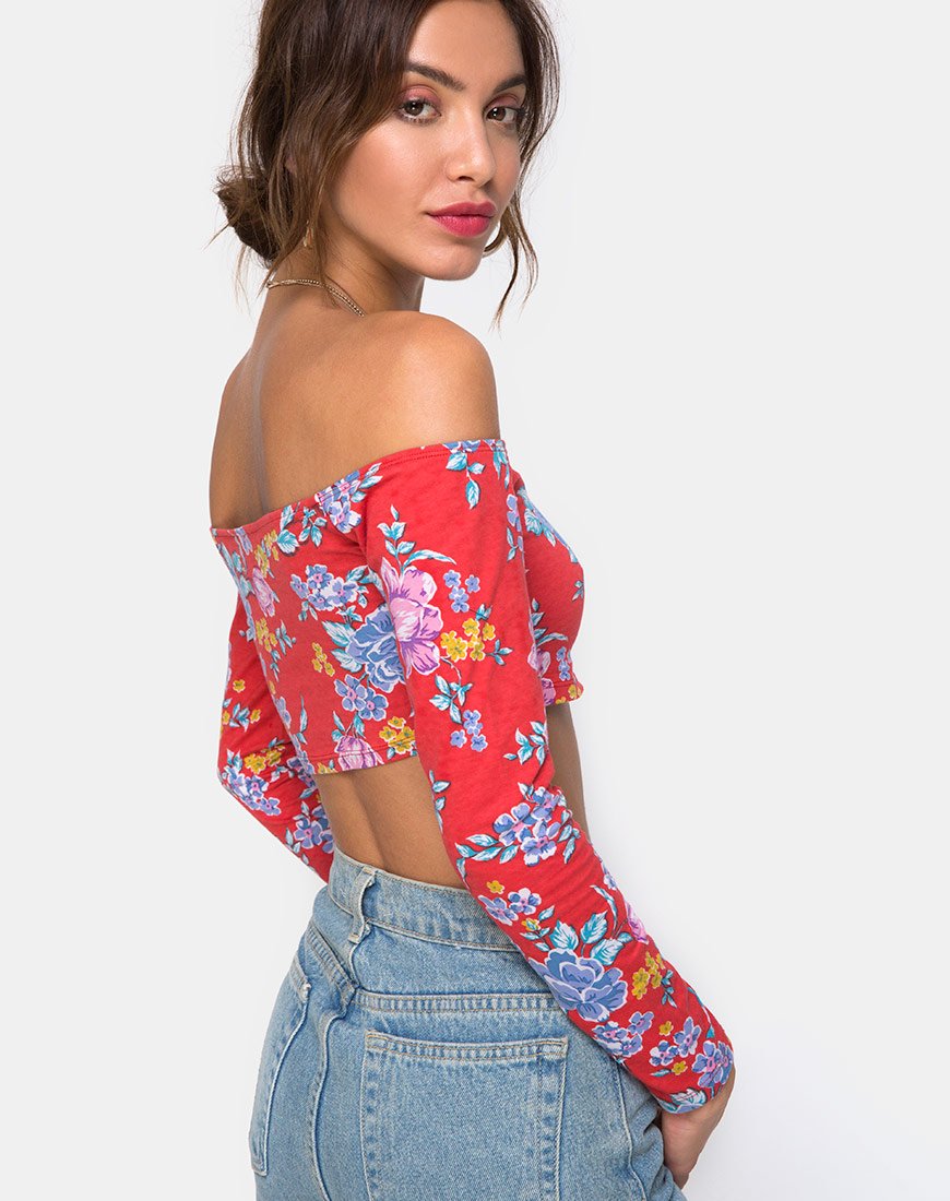Immagine di Coga Crop Top in Vintage Fleur