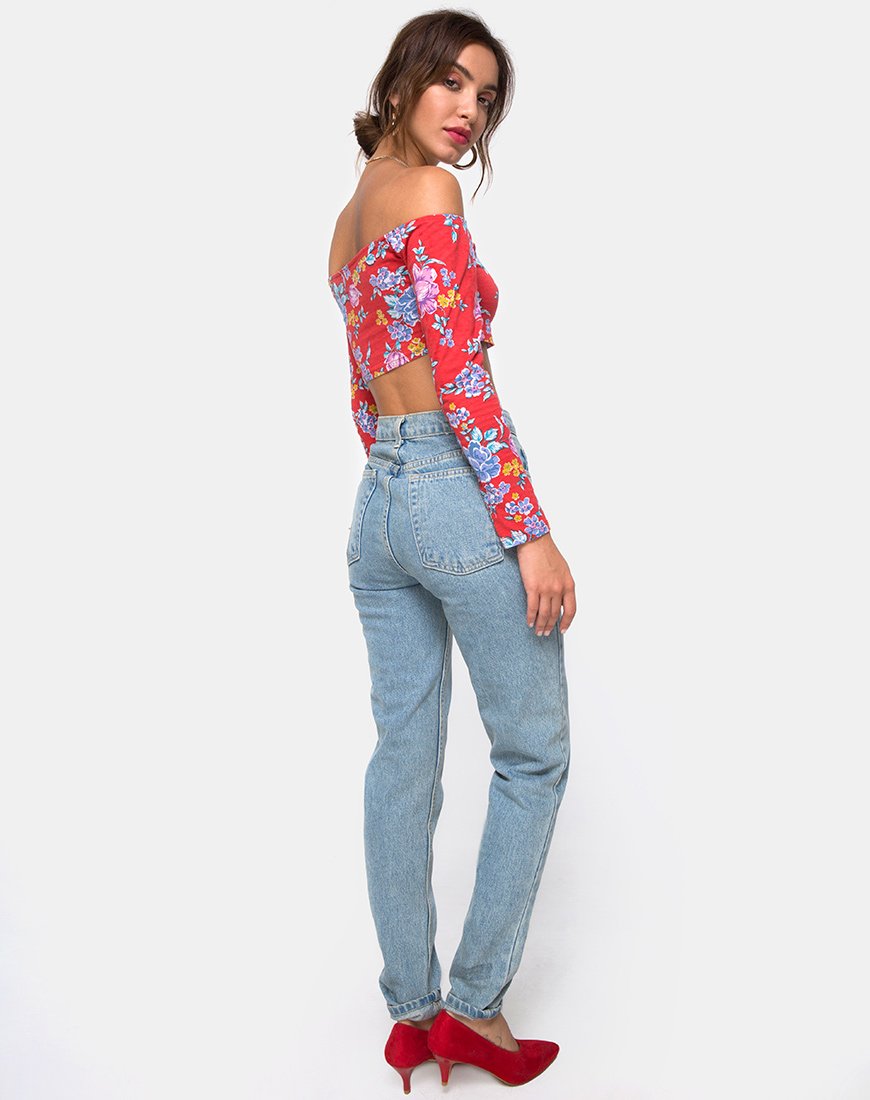 Immagine di Coga Crop Top in Vintage Fleur