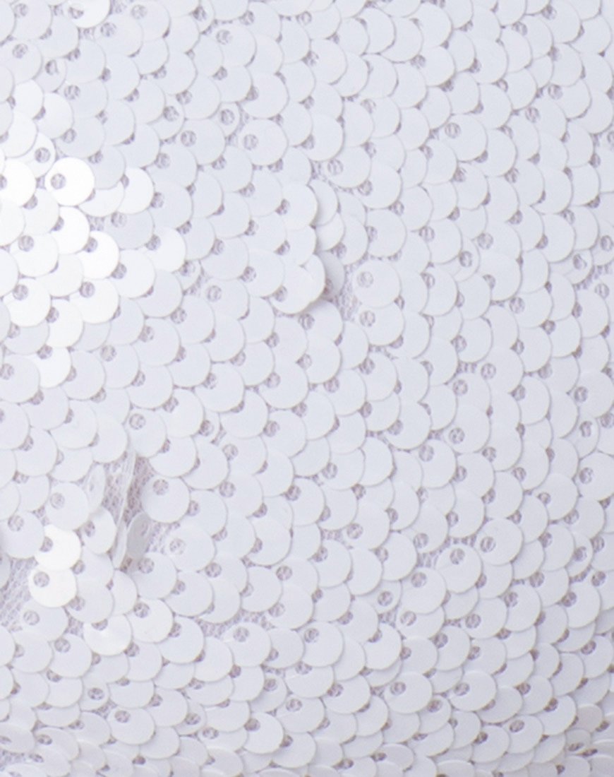 Immagine di Cogi Top in paillettes opache bianco