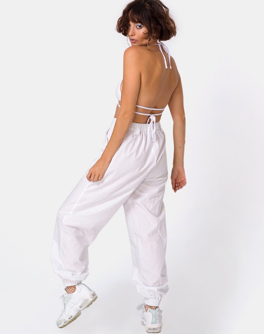 Immagine di Cogi Top in paillettes opache bianco