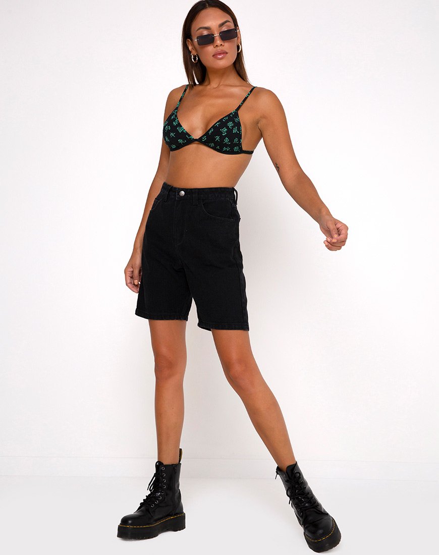 Immagine di Colesto Bralet in Hidden Charm Nero e Menta Piperita