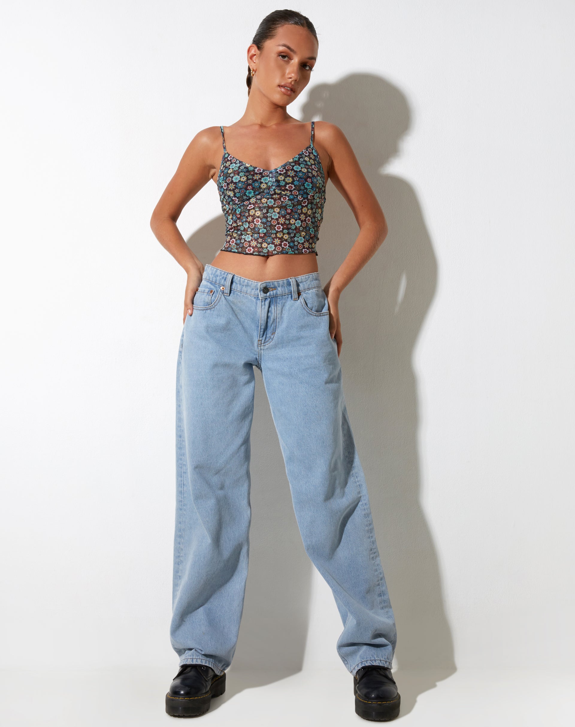 immagine di Conchita Crop Top in Folk Floral