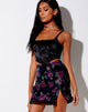 Immagine di Cora Mini Gonna in Rosa Gotica con Pizzo