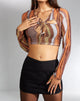 Immagine di MOTEL X IRIS Cora Crop Top in Earthy Gradient
