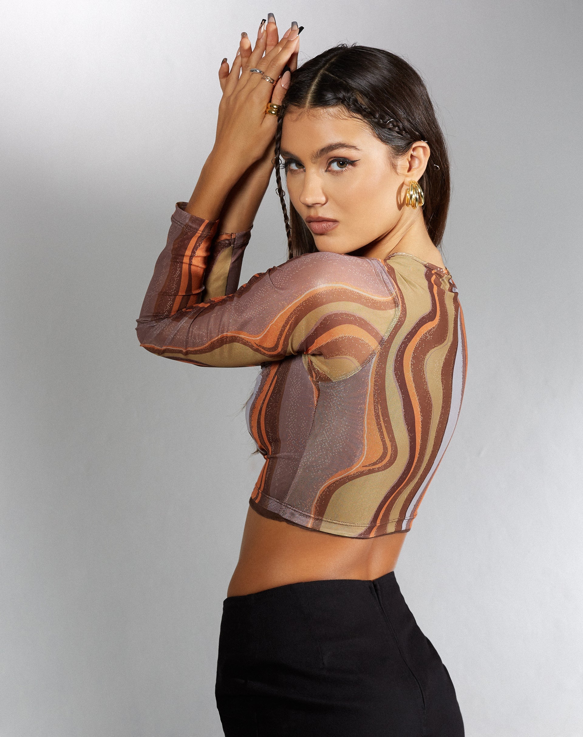 Immagine di MOTEL X IRIS Cora Crop Top in Earthy Gradient