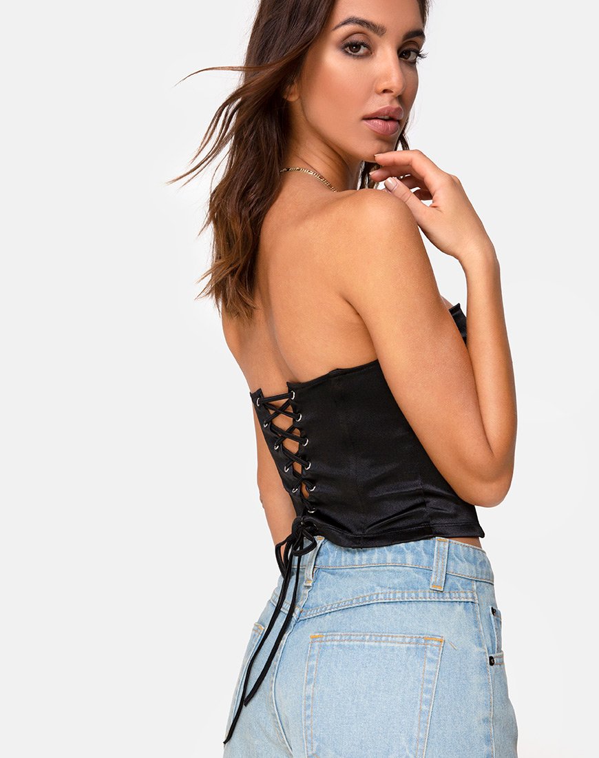 Immagine di Corala Corset Top in nero