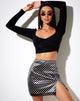 Immagine di Corla Mini Skirt in diagonale Dogtooth