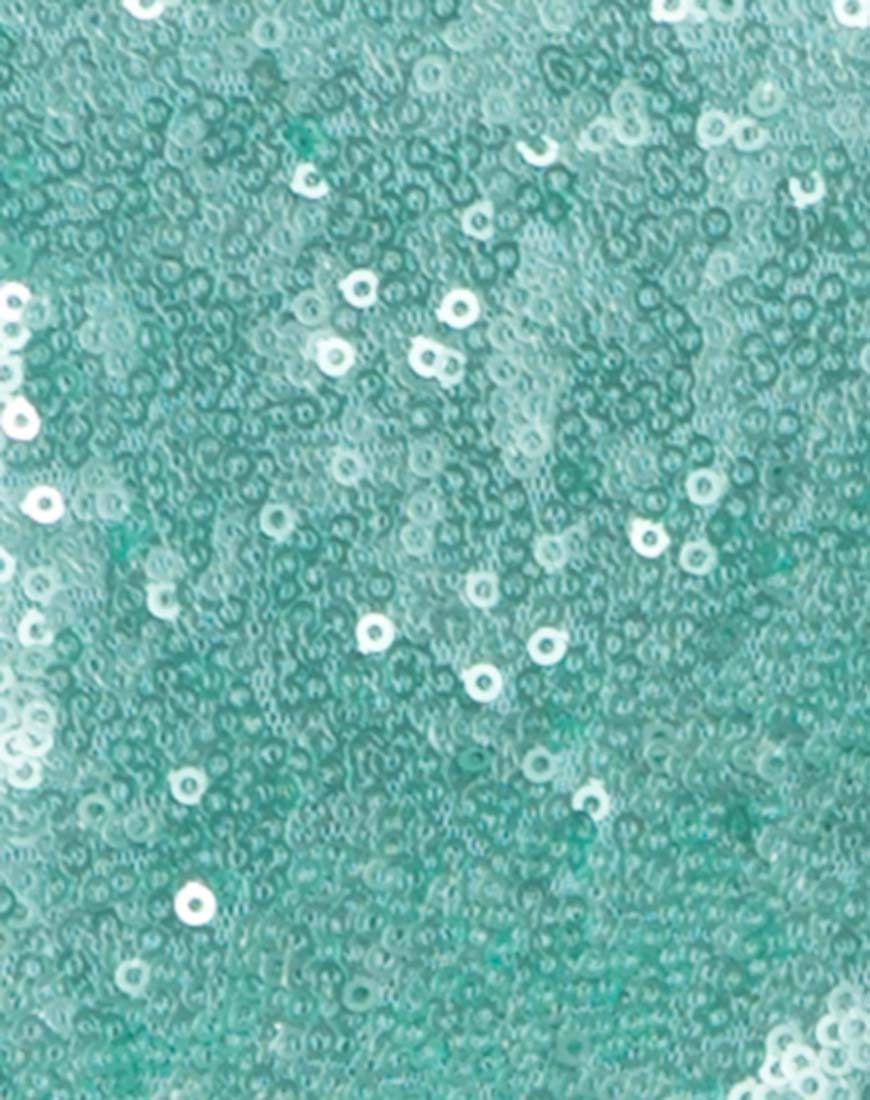 Immagine di Corsica Playsuit in menta piperita Mini Sequin