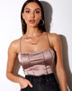 Immagine di Cosey Top in Satin Champagne