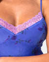 Rosa lilla con pizzo lilla