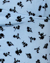  Boccioli di fiori blu Flock nero
