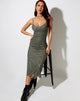 Immagine di Cotina Midi Dress in Mono Paisley Verde