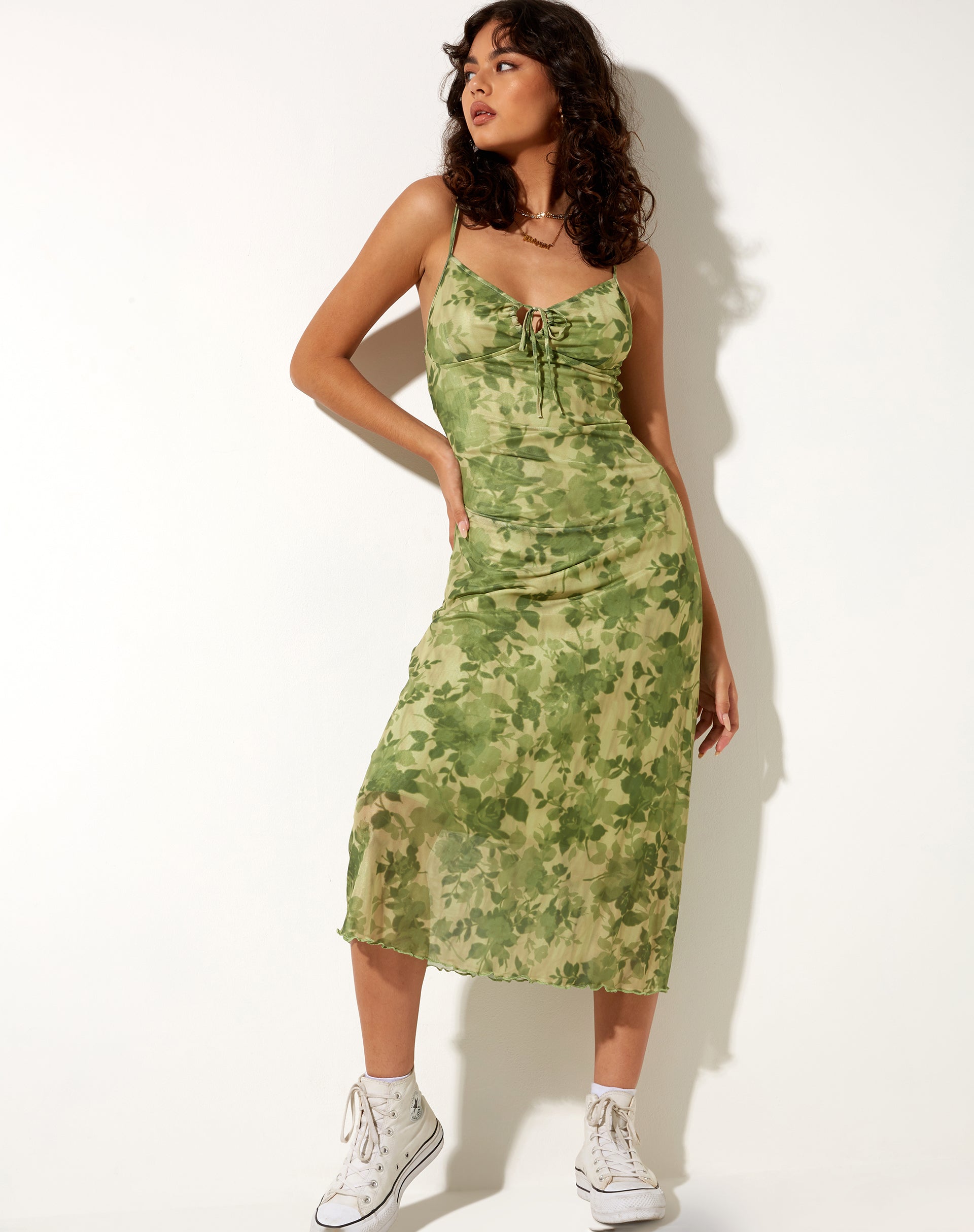 Vestito midi Coya in fiore sfumato