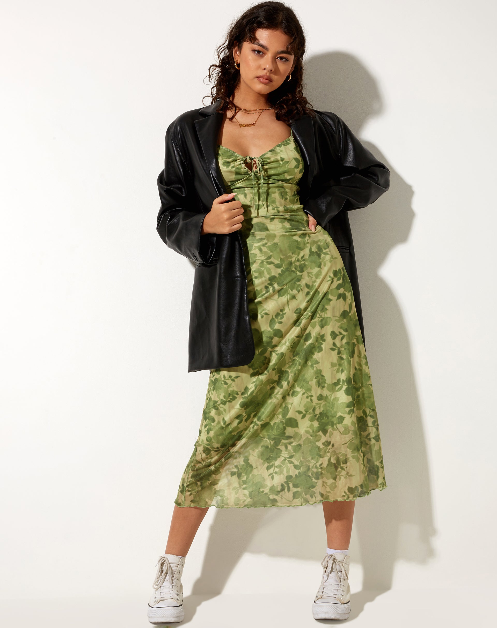 Vestito midi Coya in fiore sfumato