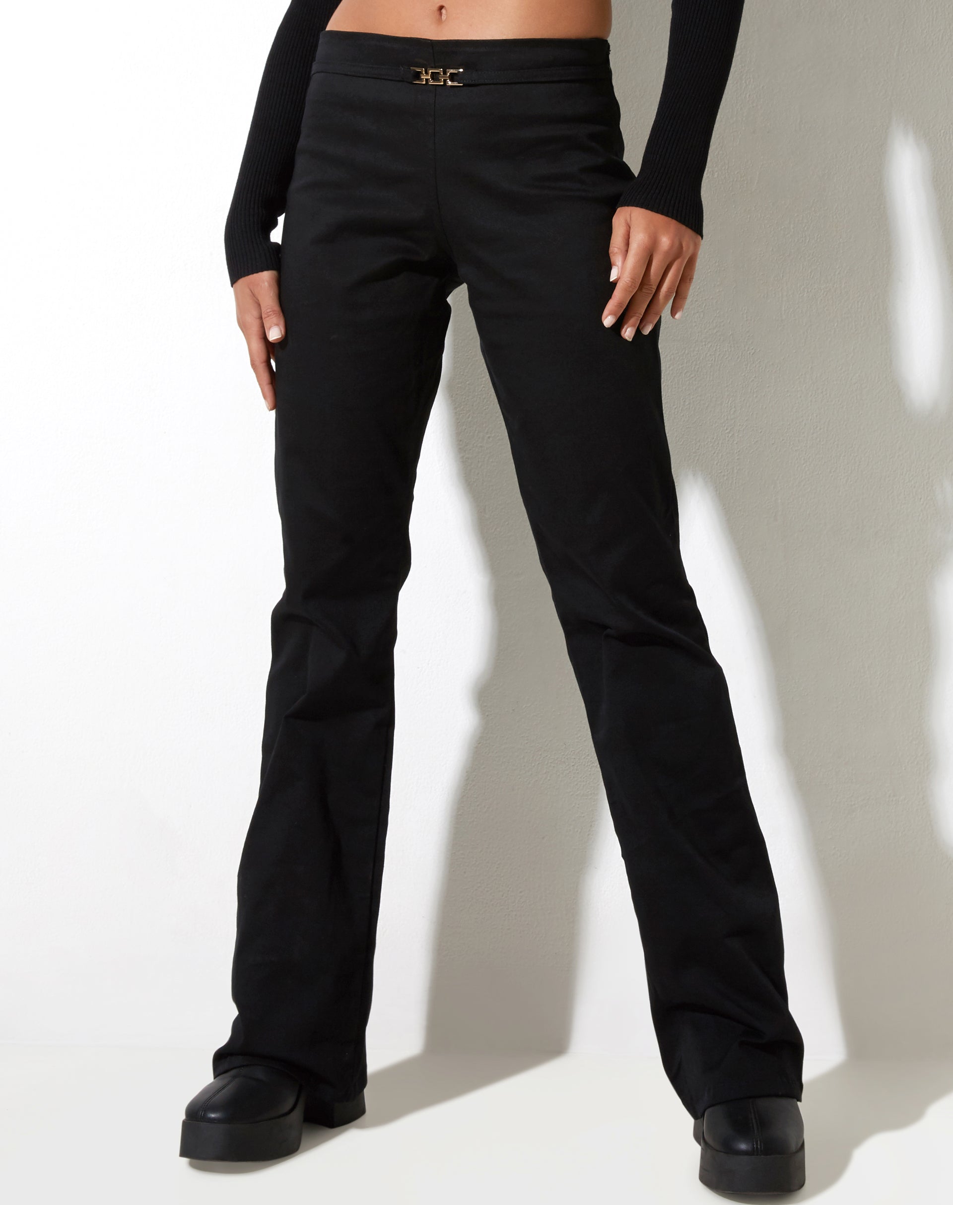 immagine dei pantaloni Craze in twill nero