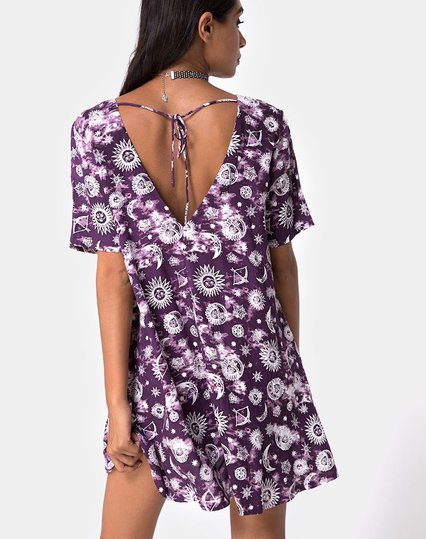 Immagine di Crosena Swing Dress in Viola Zodiac
