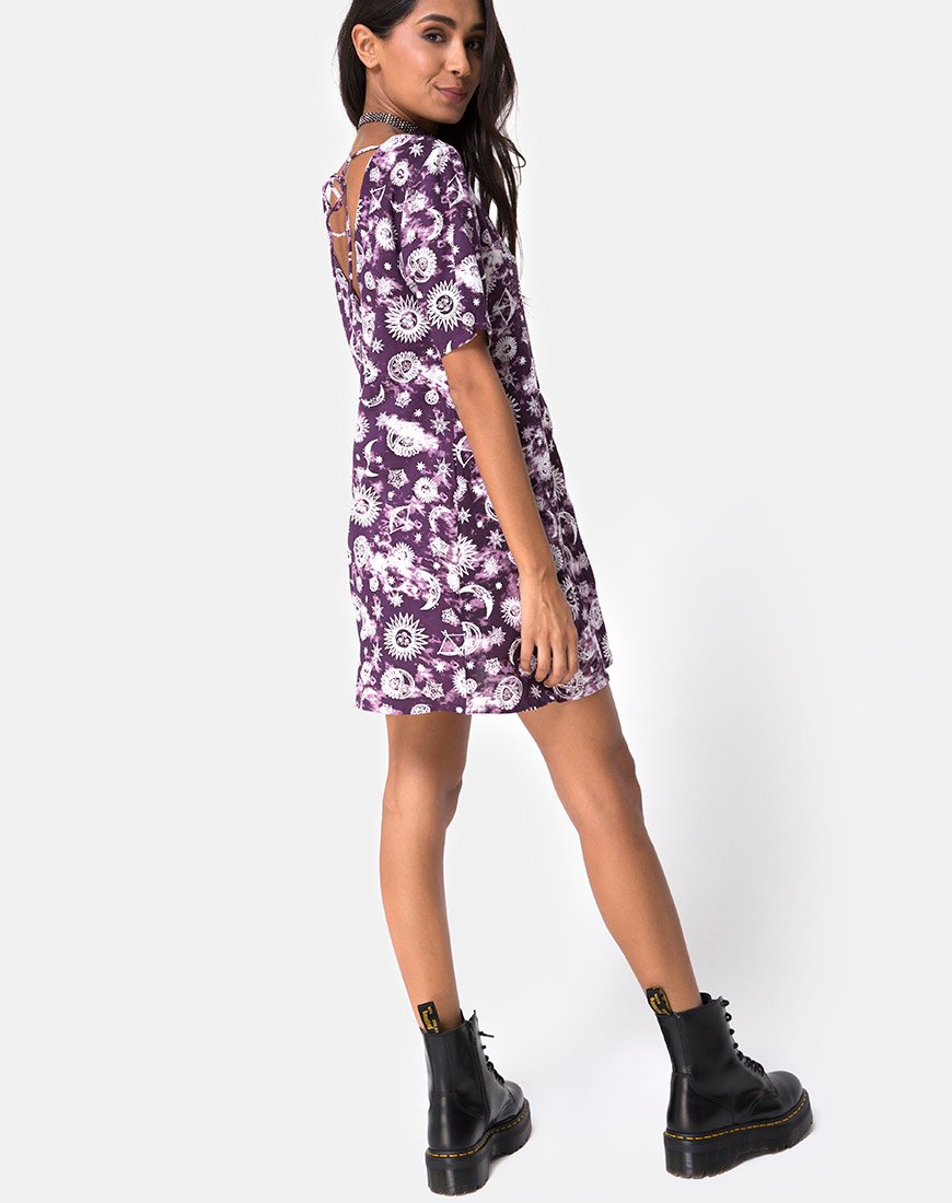 Immagine di Crosena Swing Dress in Viola Zodiac