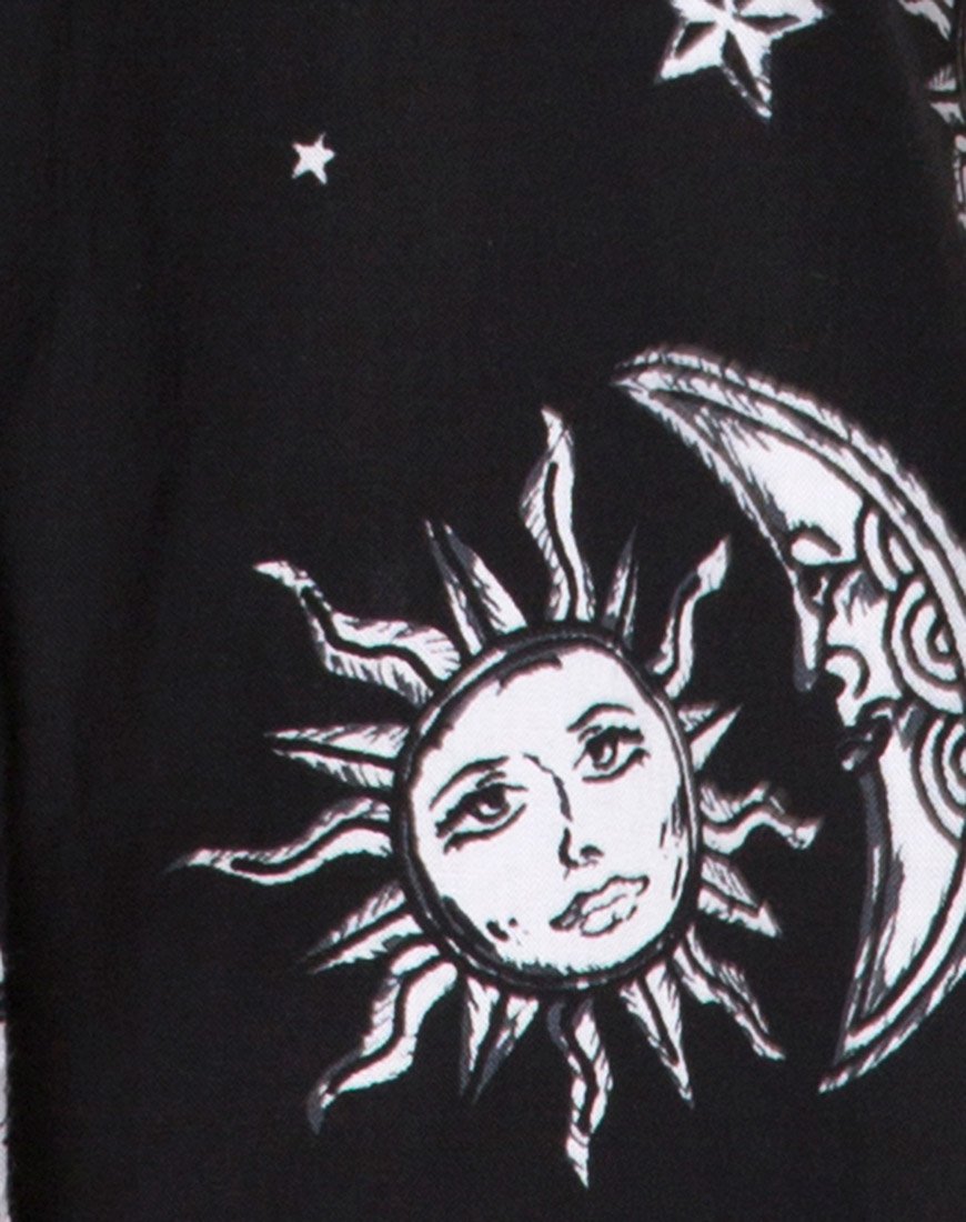 Immagine di Crosena Swing Dress in Sun Moon Stars BW