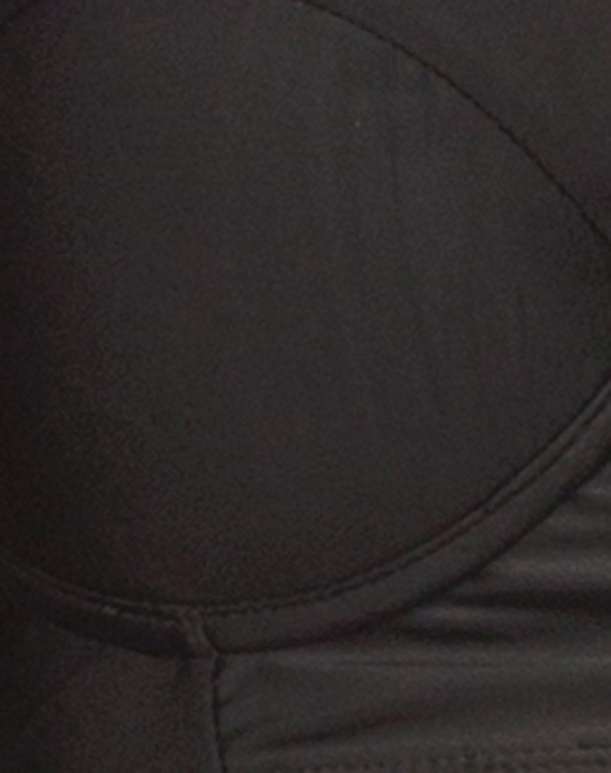 Immagine di Crystal Cut Out Bikini Bottom in nero