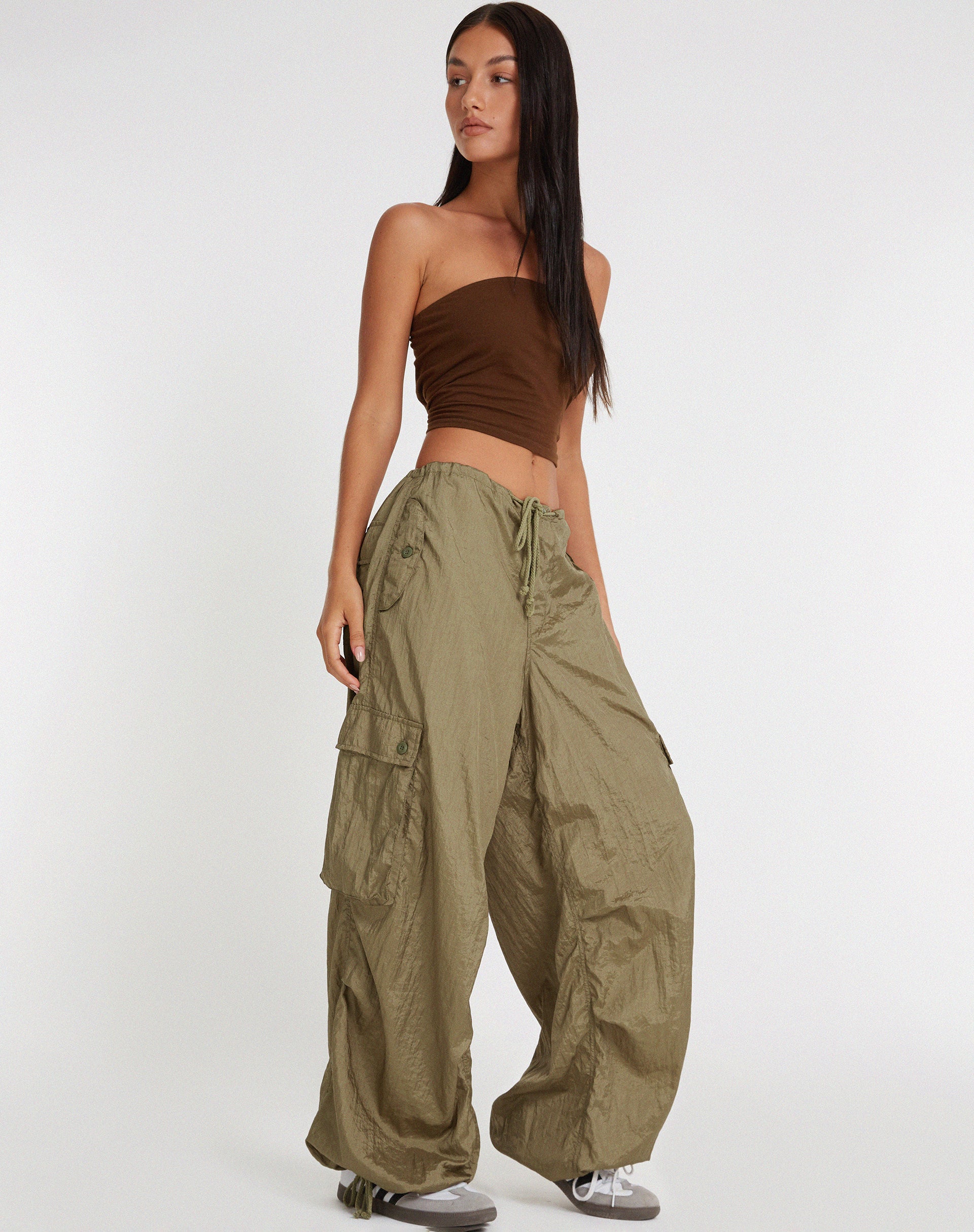 immagine di Cuties Pantaloni a gamba larga in oro argento