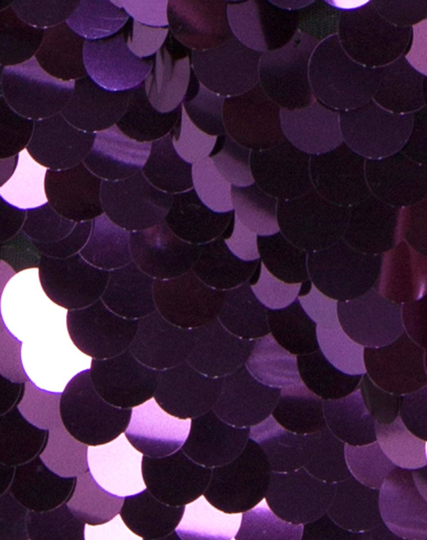 Immagine di Weaver Mini Skirt in Plum Disc Sequin