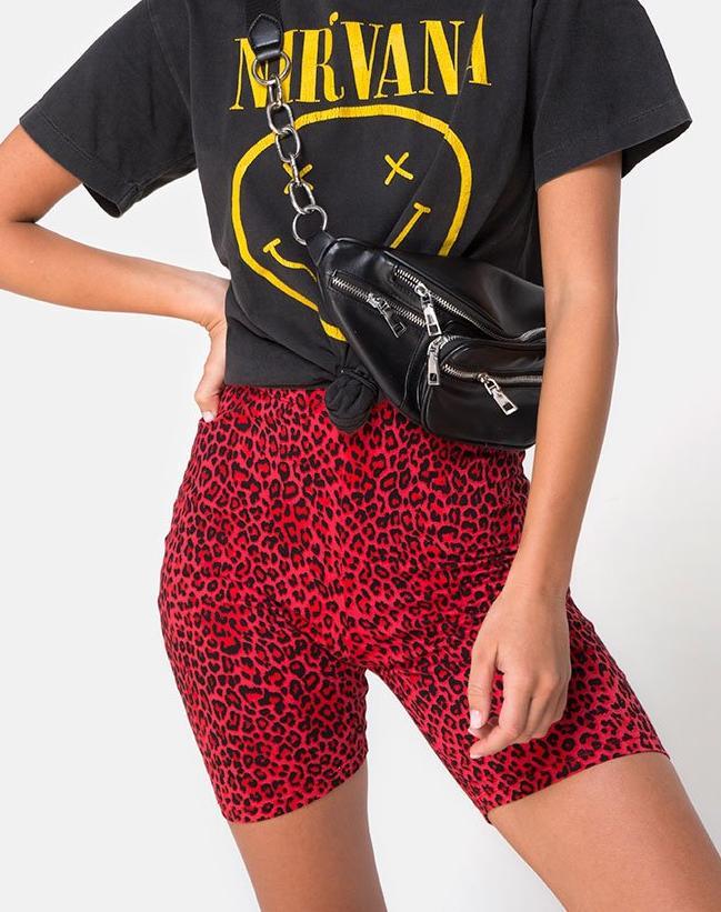 Pantaloncini da ciclista in animali colorati