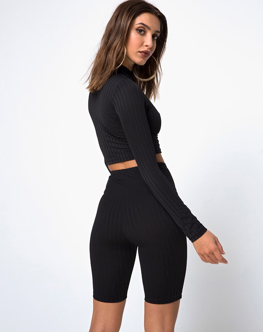 Pantaloncini da ciclista in nero
