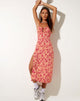 Immagine di Cypress Midi Dress in Fiore Selvatico Scuro Cantalupo