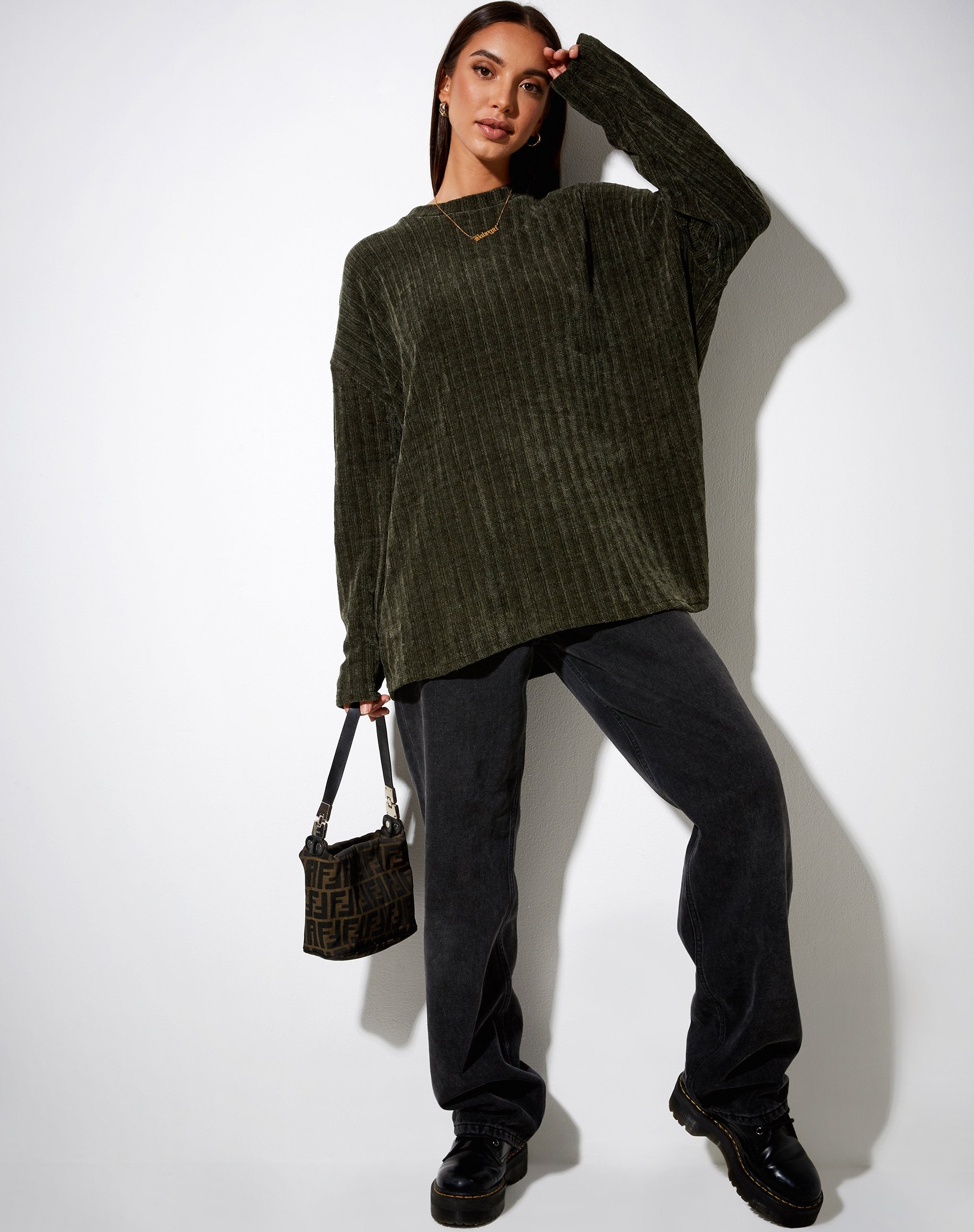 Immagine di Dad Jumper in ciniglia Khaki