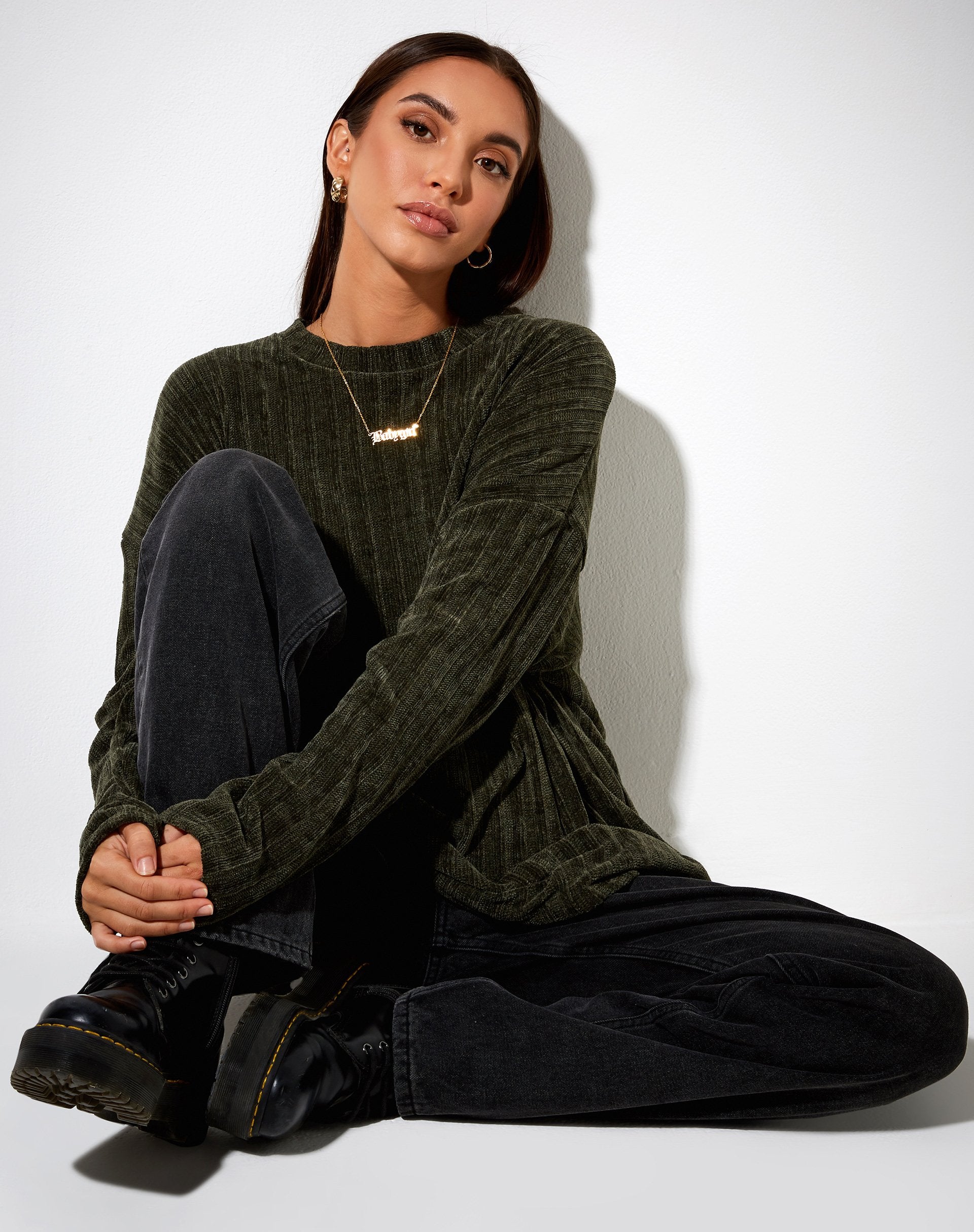 Immagine di Dad Jumper in ciniglia Khaki