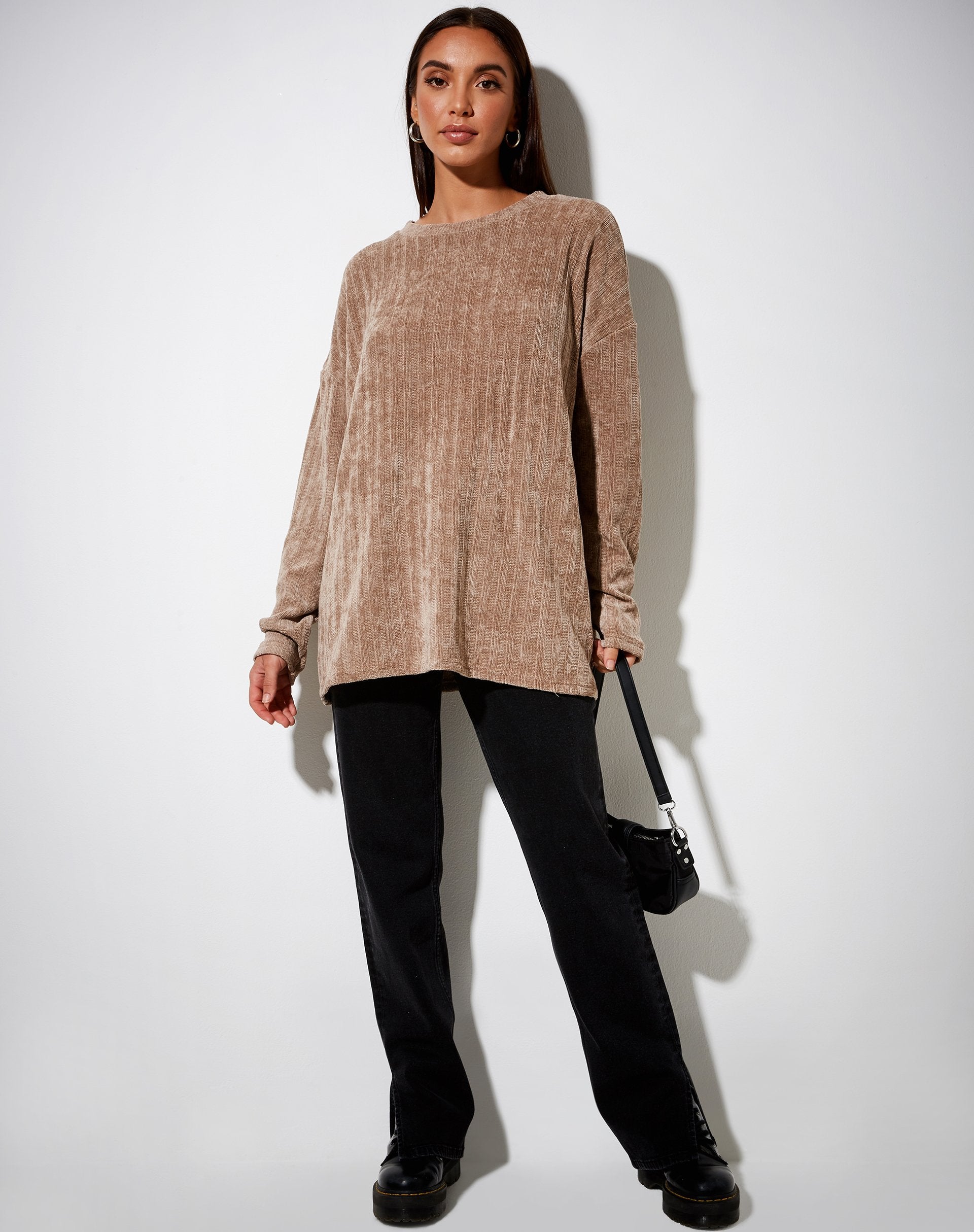 Immagine di Dad Jumper in ciniglia Taupe