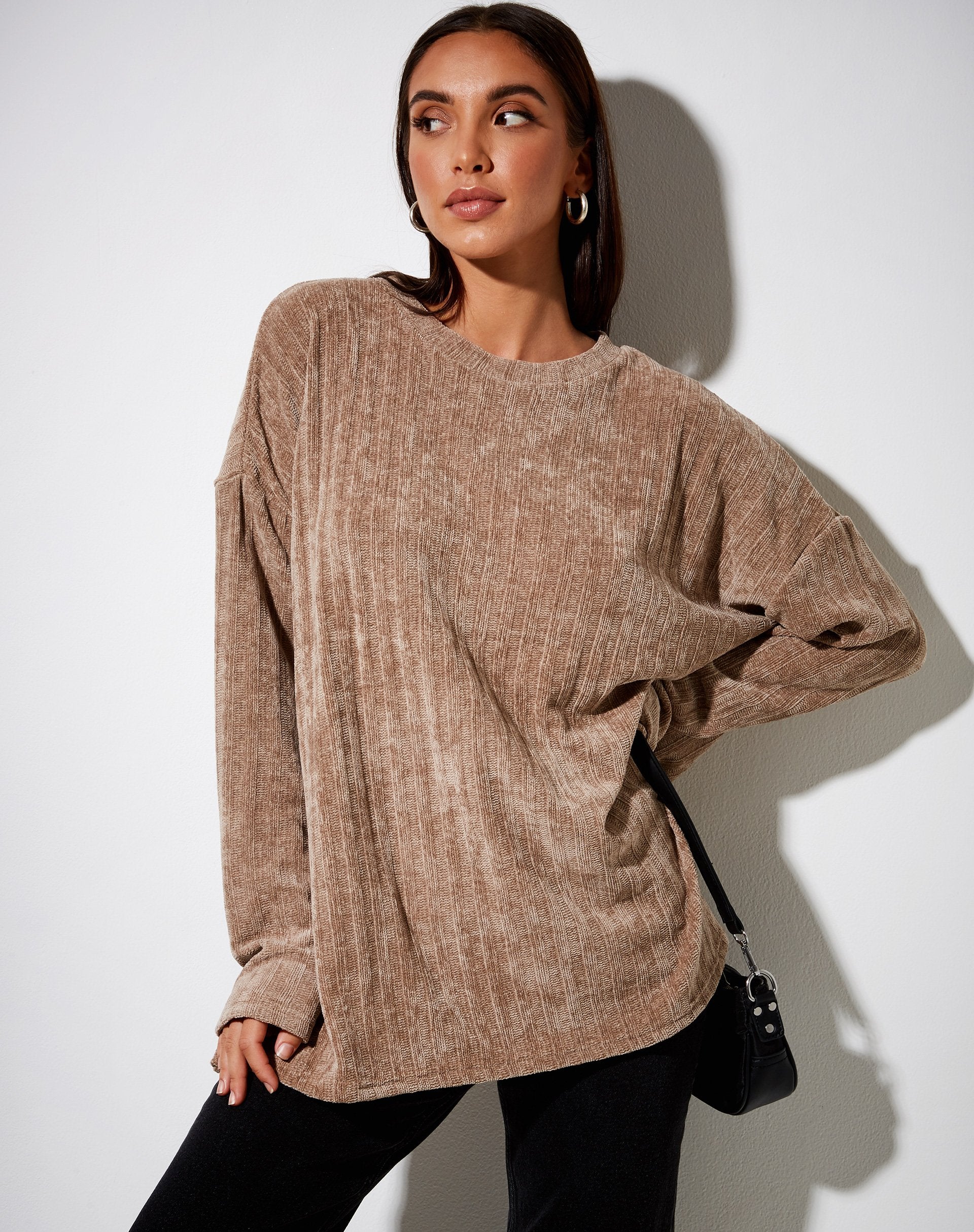 Immagine di Dad Jumper in ciniglia Taupe