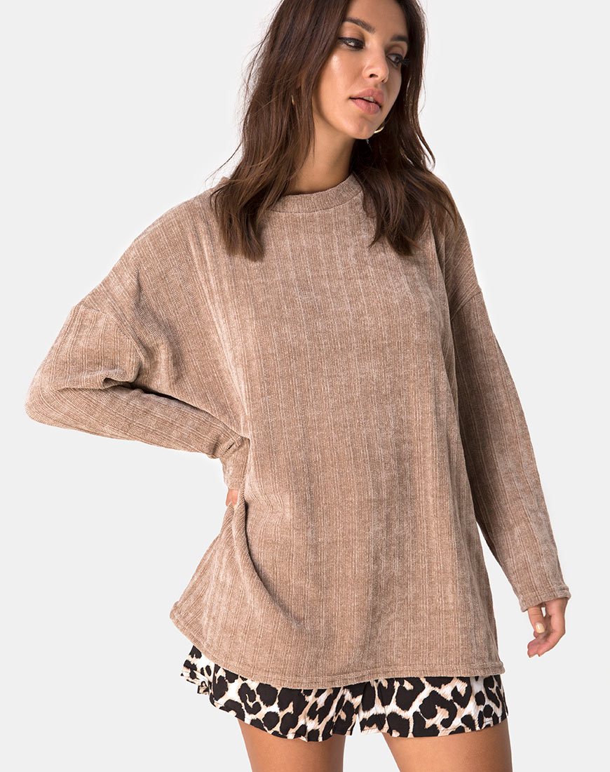 Immagine di Dad Jumper in ciniglia Tan