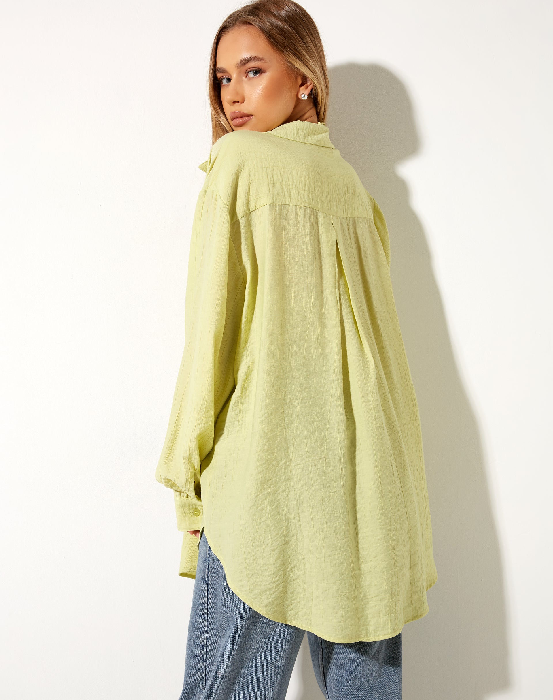 Immagine di Dael Camicia oversize in salvia rugosa