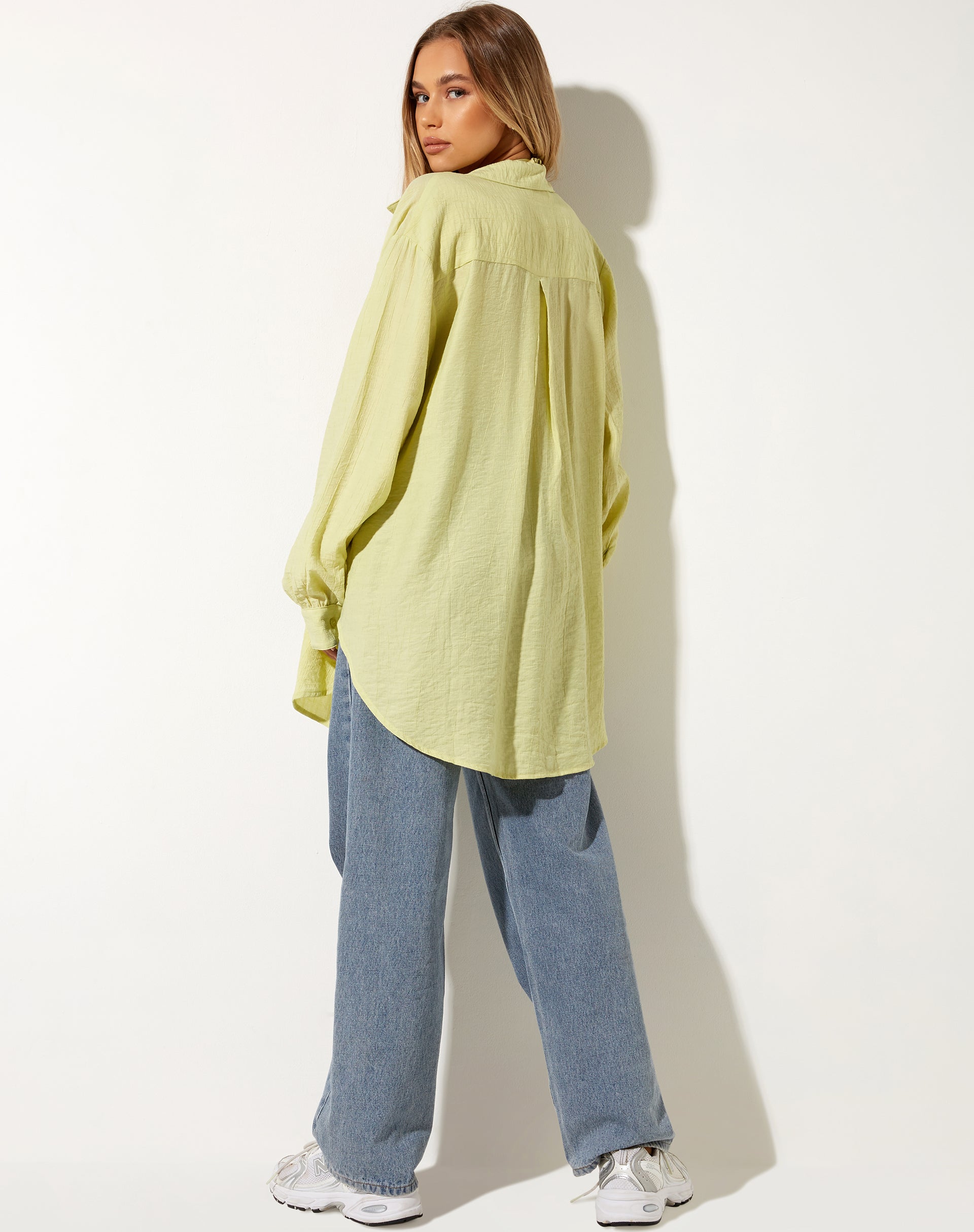 Immagine di Dael Camicia oversize in salvia rugosa