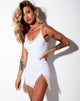 Immagine di Daisy Bodycon Dress in White Daisy Embro White