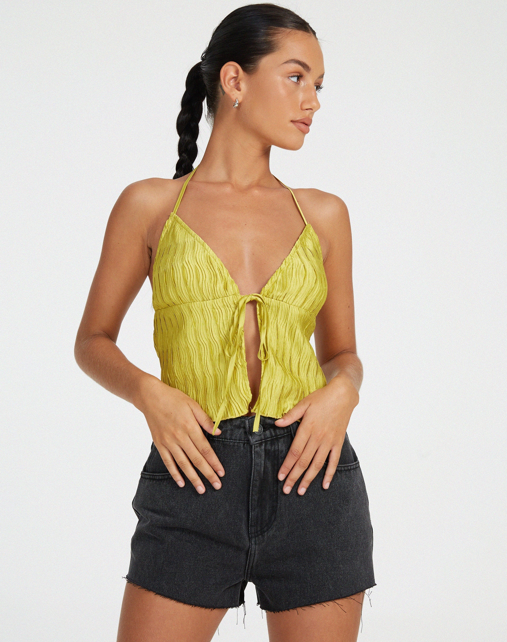 immagine di Dama Crop Top in oro